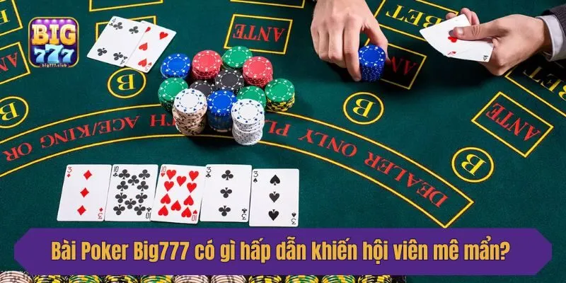 Bài Poker Big777 có gì hấp dẫn khiến hội viên mê mẩn?